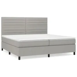 vidaxl-lozko-kontynentalne-z-materacem-jasnoszare-tkanina-200x200-cm