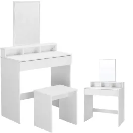 toaletka-kosmetyczna-makijazowa-z-lustrem-taboret-lusterko-szuflady-biala