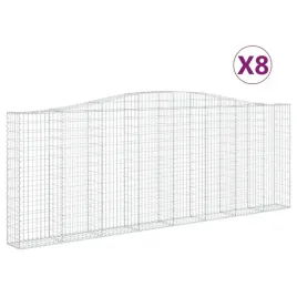 vidaxl-kosze-gabionowe-8-szt-400x30x140-160-cm-galwanizowane-zelazo