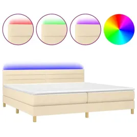 vidaxl-lozko-kontynentalne-z-materacem-kremowe-200x200-cm-tkanina