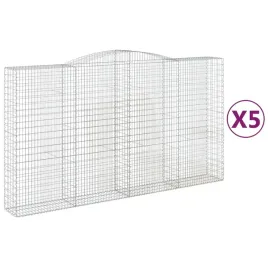 vidaxl-kosze-gabionowe-5-szt-400x50x220-240-cm-galwanizowane-zelazo