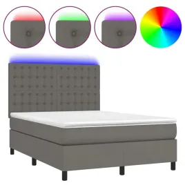 vidaxl-lozko-kontynentalne-z-materacem-i-led-szara-ekoskora-140x200cm