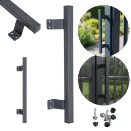 antaba-drzwiowa-pochwyt-uchwyt-do-drzwi-400-mm-kwadratowy-szyld-grafit