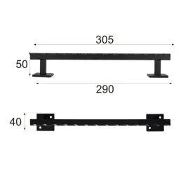 antaba-drzwiowa-305-mm-krotki-szyld-ozdobny-stalowy-kuty-pochwyt-czarny