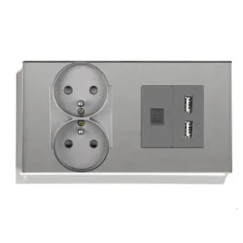 gniazdko-elektryczne-szklane-podwojne-2f-157mm-internet-rj45-usb
