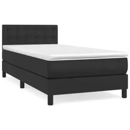 vidaxl-lozko-kontynentalne-z-materacem-czarne-ekoskora-100x200-cm