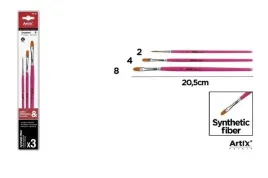 pedzle-syntetyczne-plaskie-3szt