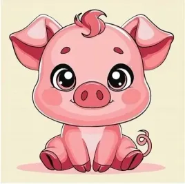 malowanie-po-numerach-swinka-25x25cm