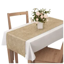 bieznik-na-stol-bez-40x200-obrus-lniany-wzor-bezowy