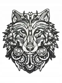 mechaniczny-wilk-mandala-obrazek-dekoracja-na-sciane-pokoj-dziecka-druk-3d