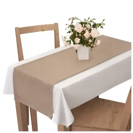 bieznik-na-stol-40x140-dekoracyjny-gladki-obrus-bezowy-kawowy-bez
