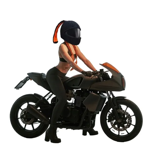 czapka-na-kask-bunny-rider-kolor-czarny-stan-nowy