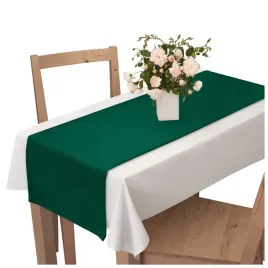 bieznik-obrus-na-stol-40x120-cm-dekoracyjny-gladki-zielony-butelkowa-zielen
