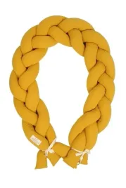 ochraniacz-do-lozeczka-warkocz-muslin-200cm-miodowy