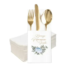 komunia-serwetki-etui-kieszonki-na-sztucce-dekoracje-kwiatki-niebieskie