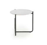 lawa-okragla-halmar-acuna-stolik-kawowy-bialy-marmur-czarny-50x50-cm-stan-nowy