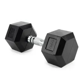 hantel-ogumowany-trexo-hex-10-kg-antyposlizgowa-powierzchnia-heksagonalny