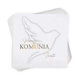 komunia-serwetki-dekoracje-stolu-na-komunie-golab