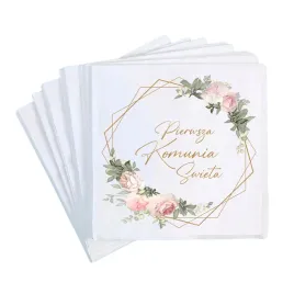 komunia-serwetki-dekoracje-stolu-na-komunie-kwiatki-roz