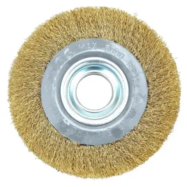 szczotka-druciana-tarczowa-150-x-32mm-drut-karbowany-mosiadzowany-graphite