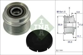 rolka-alternatora-ina-535000510-audi-vw-sprzeglo-jednokierunkowe