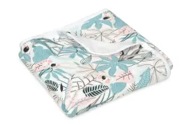 kocyk-dzieciecy-75x100-ines-bawelniany-dwustronny-koala-liscie