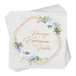 komunia-serwetki-dekoracje-na-komunie-kwiaty-niebieskie