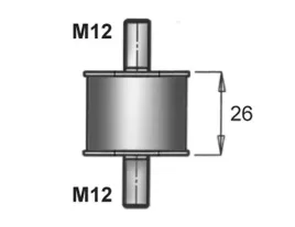 poduszka-gumowa-okragla-40x26-2-sruby-m1