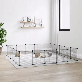klatka-dla-zwierzat-z-bramka-20-paneli-czarna-35x35-cm-stal-lumarko