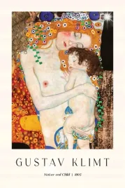 plakat-90x60-gustav-klimt-matka-z-dzieckiem-art-reprodukcja-boho-20-wzorow