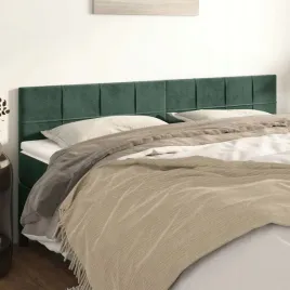 zaglowki-do-lozka-2-szt-ciemnozielone-90x5x78-88cm-aksamit-lumarko