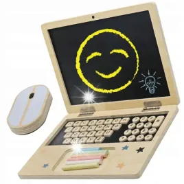 laptop-dla-dziecka-drewniany-edukacyjny-tablica-do-rysowania-myszka-kreda