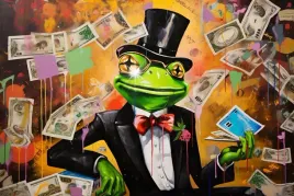 plakat-90x60-motywacja-pop-art-abstrakcja-graffiti-zaba-dzentelmen