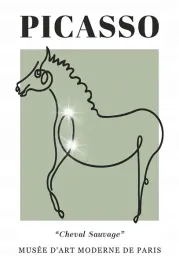 plakat-90x60-picasso-line-art-nowoczesny-linie-minimalizm-vintage-kon-kucyk