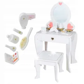 toaletka-dla-dziewczynek-drewniana-zmienna-wysokosc-z-lustrem-i-stolkiem