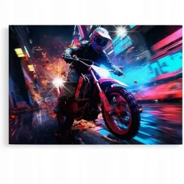 obraz-60x40-samochody-motor-cross-aprilla-enduro-cyber-punk-futurystyczny