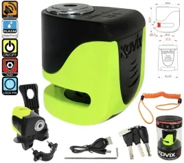 blokada-tarczy-hamulcowej-kovix-ks6-fluo-zielony