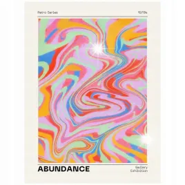plakat-80x60-abundance-1970s-abstrakcja-ekspresja-sztuka-kolorowy-retro