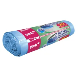 york-worki-na-smieci-wytrzymale-niebieskie-z-tasma-35l-15-sztuk