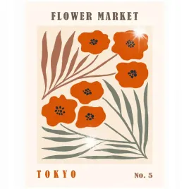 plakat-80x60-kwiaty-minimalizm-nowoczesny-miasta-tokio-tokyo-boho-12-wzorow