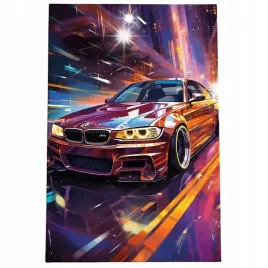 obraz-90x60-samochody-bmw-e46-e36-abstrakcja-futurystyczny-do-garazu-lakier