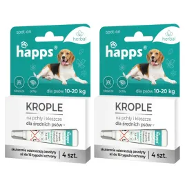 happs-herbal-krople-dla-psow-srednich-na-pchly-kleszcze-ziolowe-zestaw-x2