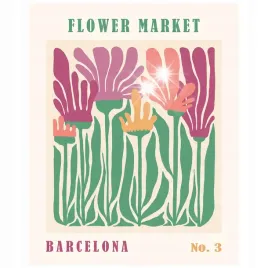 plakat-50x40-kwiaty-minimalizm-nowoczesny-miasta-barcelona-boho-12-wzorow