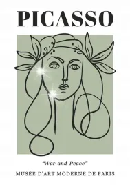 plakat-594x42-a2-picasso-nowoczesny-linie-minimalizm-kobieta-wolnosc-pokoj