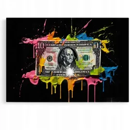 obraz-60x40-motywacyjny-dolar-popart-bitcoin-bank