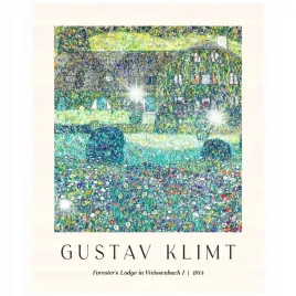 plakat-50x40-gustaw-klimt-domek-w-lesie-art-reprodukcja-boho-20-wzorow