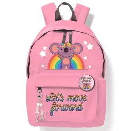plecak-szkolny-mlodziezowy-rozowy-dla-dziewczynki-koala-tecza-pin-zawieszka