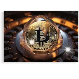 obraz-90x60-bitcoin-diament-krysztal-inwestycje