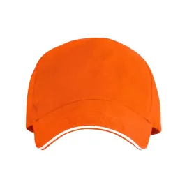 czapka-z-daszkiem-pieciopanelowa-bawelniana-unisex-pomaranczowa
