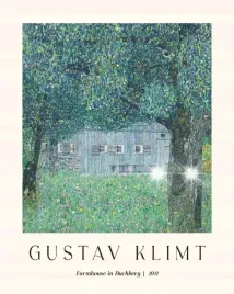 plakat-50x40-gustaw-klimt-dom-na-wsi-stodola-art-reprodukcja-boho-20-wzorow